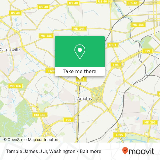 Mapa de Temple James J Jr, 4701 Leeds Ave