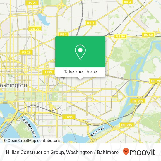 Hillian Construction Group, 719 F St NE map