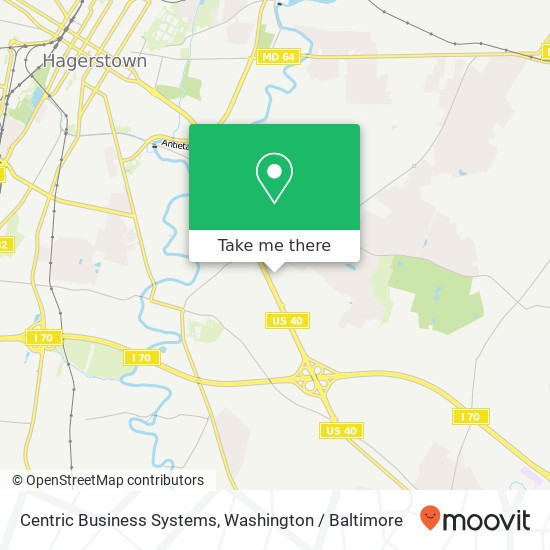 Mapa de Centric Business Systems, 1800 Dual Hwy