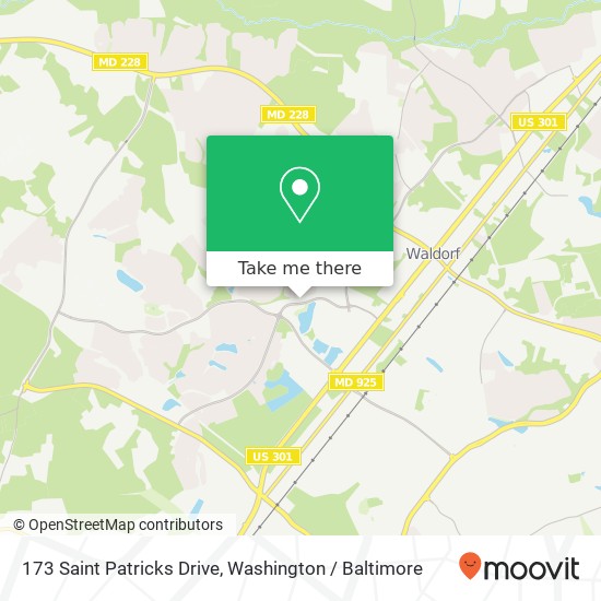 173 Saint Patricks Drive, 173 St Patricks Dr, Waldorf, MD 20603, USA map