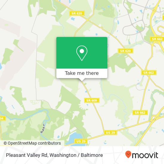 Mapa de Pleasant Valley Rd, Centreville, VA 20120