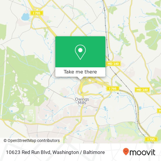 10623 Red Run Blvd, Owings Mills, MD 21117 map