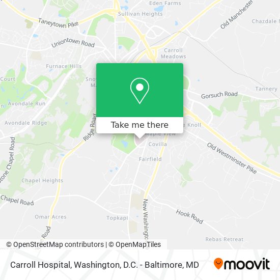 Mapa de Carroll Hospital