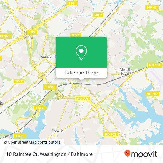 18 Raintree Ct, Essex, MD 21221 map