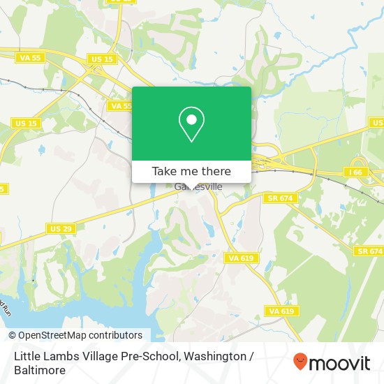 Mapa de Little Lambs Village Pre-School, 7500 Logos Way