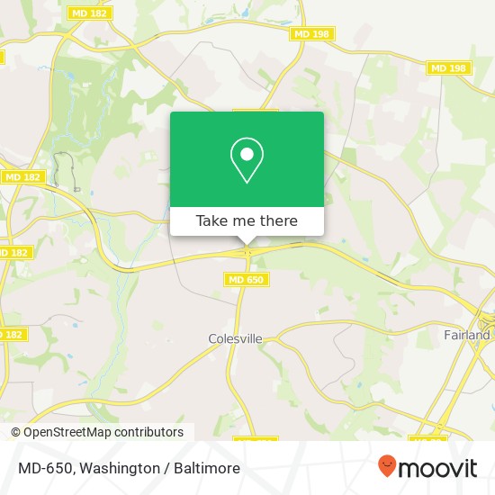 MD-650, Silver Spring, MD 20904 map