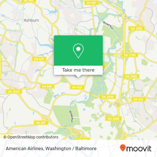 Mapa de American Airlines