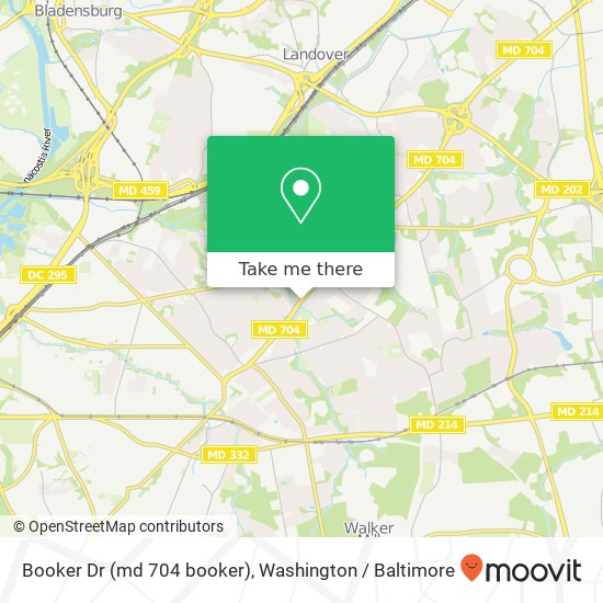 Booker Dr (md 704 booker), Capitol Heights, MD 20743 map