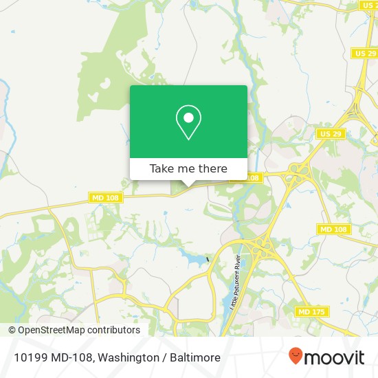 Mapa de 10199 MD-108, Columbia, MD 21044