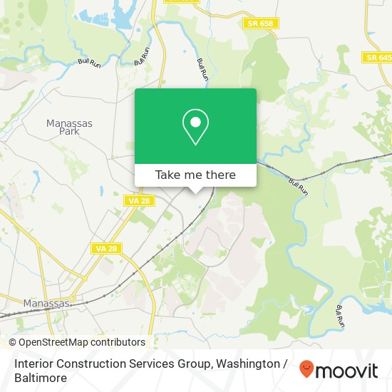 Interior Construction Services Group map