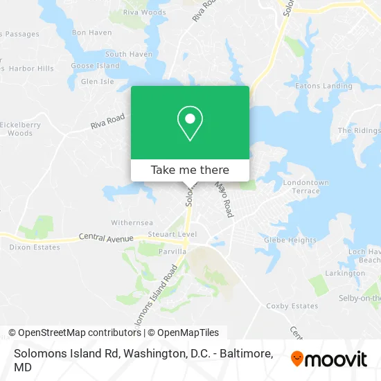 Solomons Island Rd map