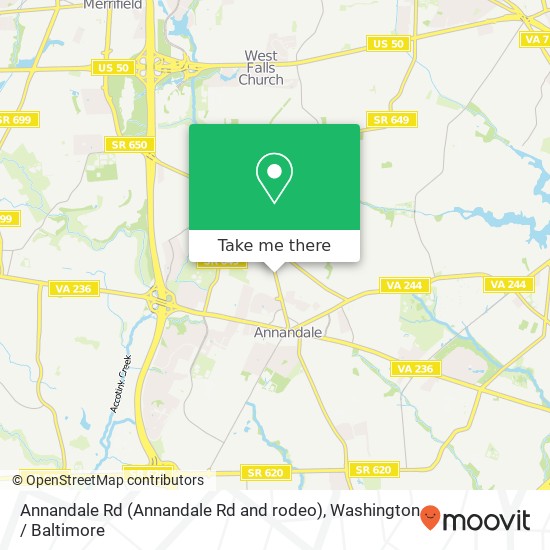 Annandale Rd (Annandale Rd and rodeo), Annandale, VA 22003 map