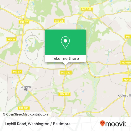 Layhill Road, Layhill Rd, Maryland, USA map