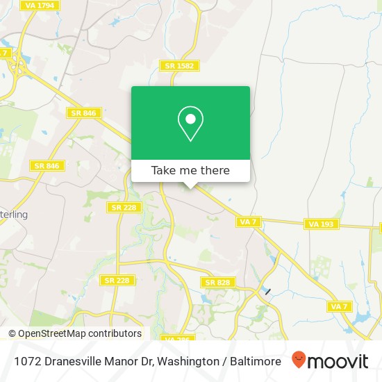 1072 Dranesville Manor Dr, Herndon, VA 20170 map