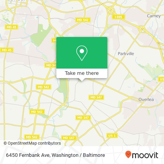 6450 Fernbank Ave, Baltimore, MD 21214 map