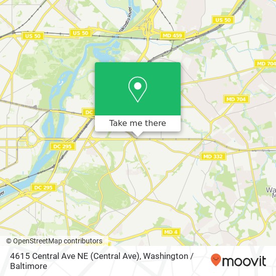4615 Central Ave NE (Central Ave), Washington, DC 20019 map