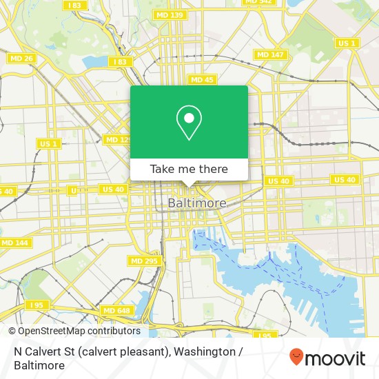 N Calvert St (calvert pleasant), Baltimore, MD 21202 map