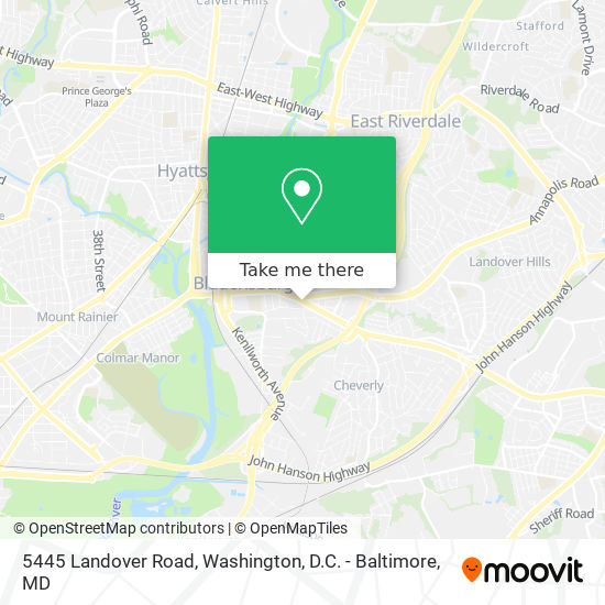 Mapa de 5445 Landover Road