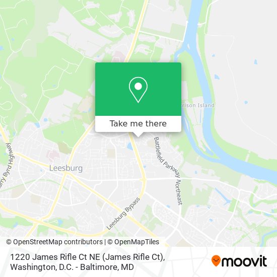 1220 James Rifle Ct NE map