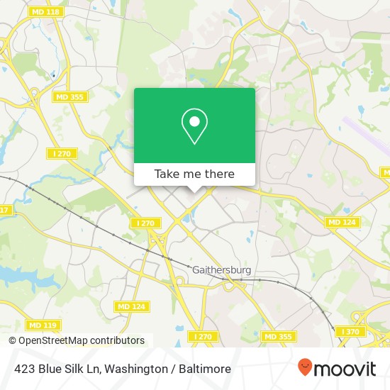 423 Blue Silk Ln, Gaithersburg, MD 20879 map