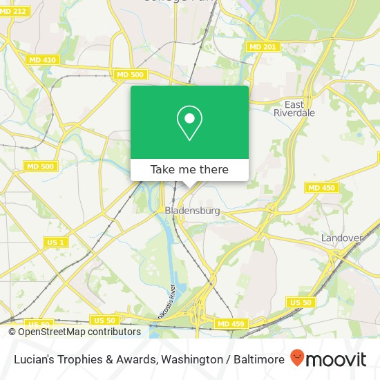 Lucian's Trophies & Awards, 4200 Kenilworth Ave map