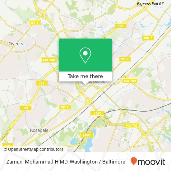 Mapa de Zamani Mohammad H MD, 17 Fontana Ln