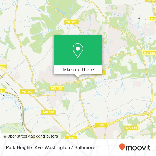 Mapa de Park Heights Ave, Stevenson, MD 21153