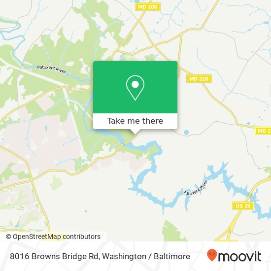 8016 Browns Bridge Rd, Highland, MD 20777 map