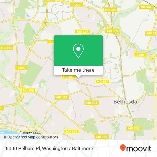 6000 Pelham Pl, Bethesda, MD 20817 map