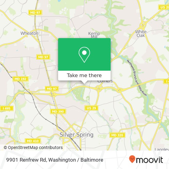 9901 Renfrew Rd, Silver Spring, MD 20901 map