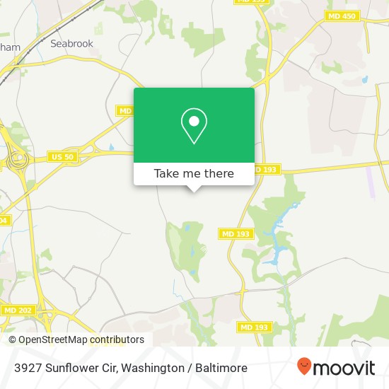 Mapa de 3927 Sunflower Cir, Bowie, MD 20721