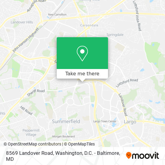 8569 Landover Road map