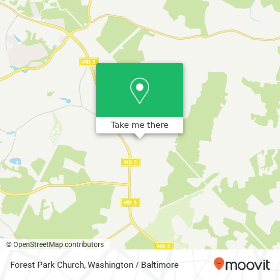 Mapa de Forest Park Church, 12995 Church Rd