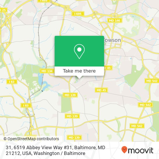 31, 6519 Abbey View Way #31, Baltimore, MD 21212, USA map