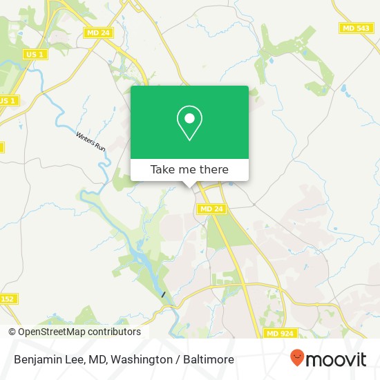 Benjamin Lee, MD, 2012 S Tollgate Rd map