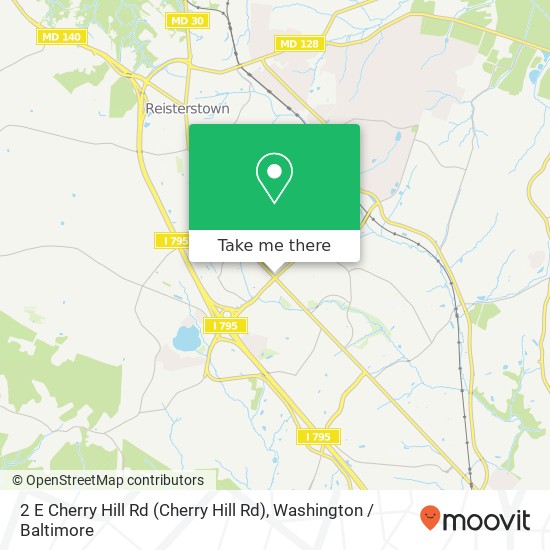 Mapa de 2 E Cherry Hill Rd (Cherry Hill Rd), Reisterstown, MD 21136