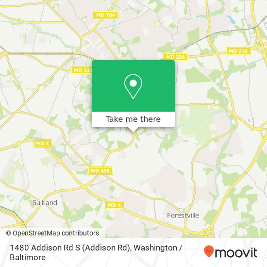 1480 Addison Rd S (Addison Rd), Capitol Heights, MD 20743 map