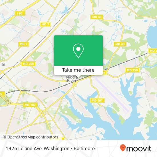 1926 Leland Ave, Middle River, MD 21220 map