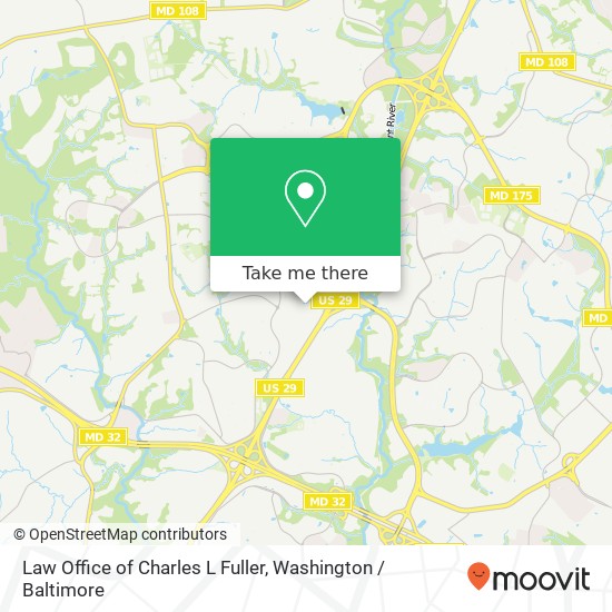 Mapa de Law Office of Charles L Fuller, 10190 Owen Brown Rd