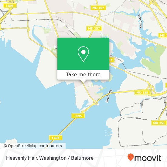 Mapa de Heavenly Hair, 102 Sollers Point Rd