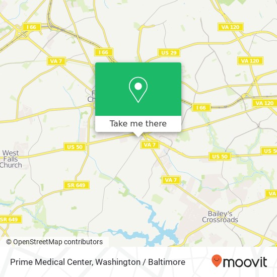 Mapa de Prime Medical Center, 2946 Sleepy Hollow Rd