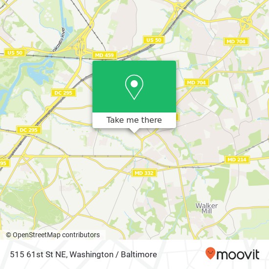 515 61st St NE, Washington, DC 20019 map