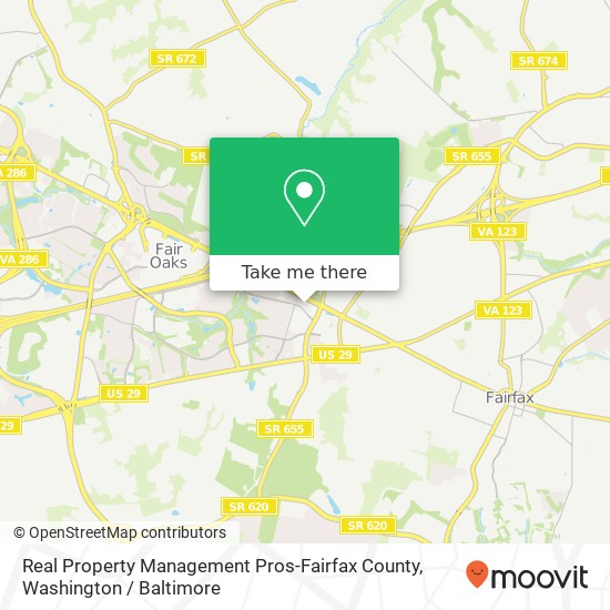 Mapa de Real Property Management Pros-Fairfax County, 11350 Random Hills Rd