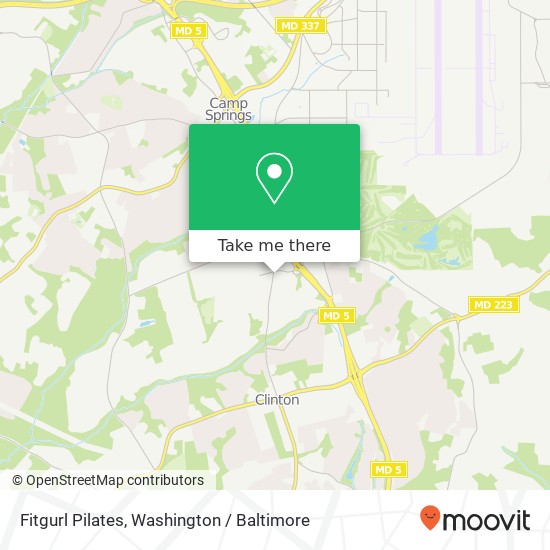 Mapa de Fitgurl Pilates, 7906 Old Branch Ave