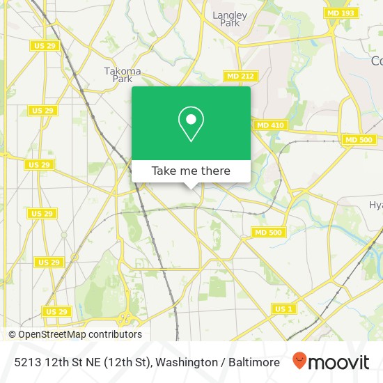 5213 12th St NE (12th St), Washington, DC 20011 map