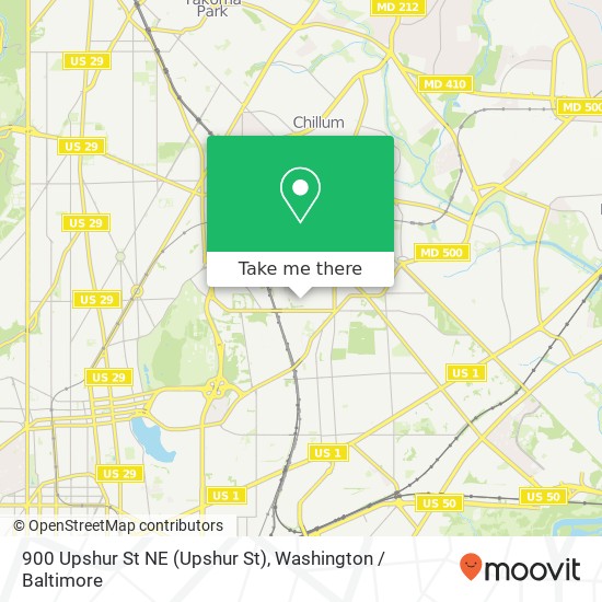 900 Upshur St NE (Upshur St), Washington, DC 20017 map