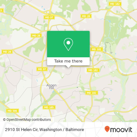 Mapa de 2910 St Helen Cir, Silver Spring, MD 20906