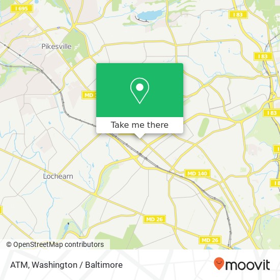 Mapa de ATM, 5800 Reisterstown Rd