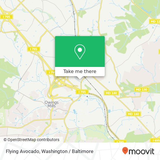 Flying Avocado, 10210 Dolfield Rd S map