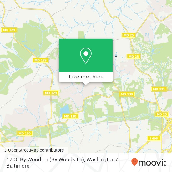 Mapa de 1700 By Wood Ln (By Woods Ln), Stevenson, MD 21153